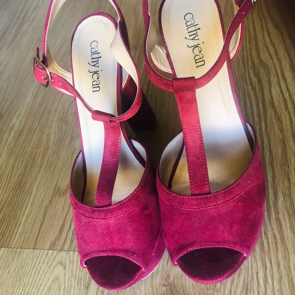 NEVER WORN Cathy Jean Shoes (rare) Heels ~ 6 inch ~ Size 10